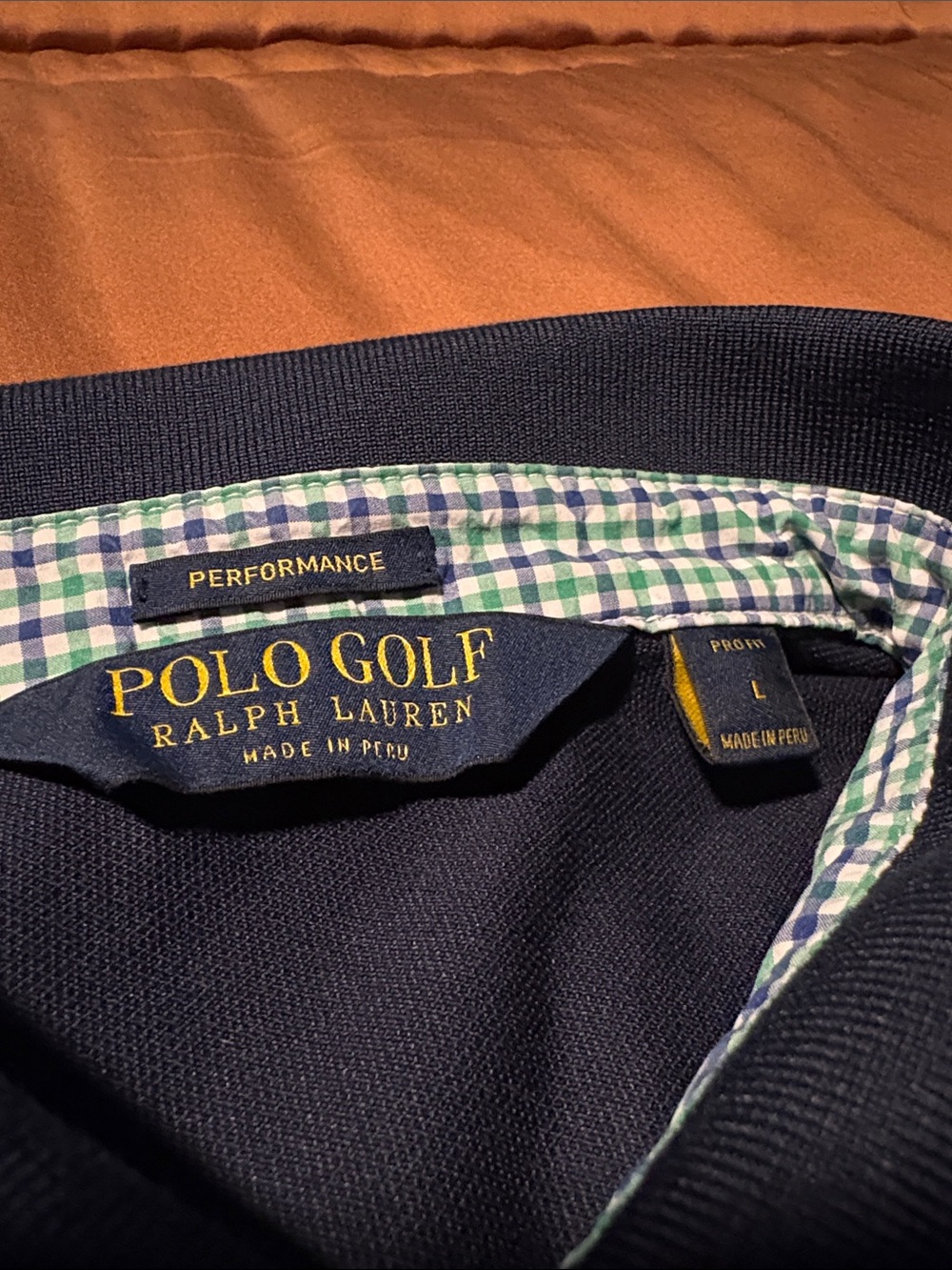 Ralph Lauren Polo Shirt in Navy with Green Pony Embroidery Size L - Picture 4 of 5